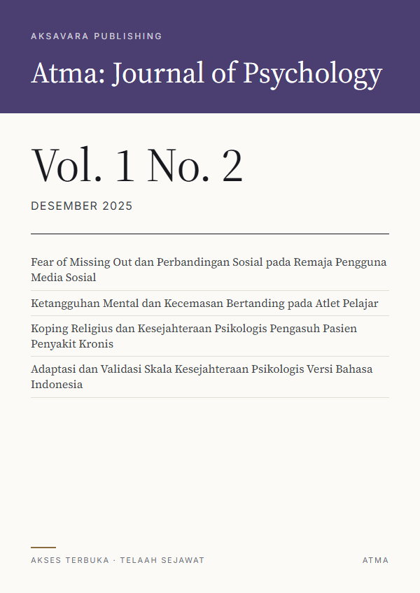 Sampul Atma: Journal of Psychology Vol. 1 No. 2