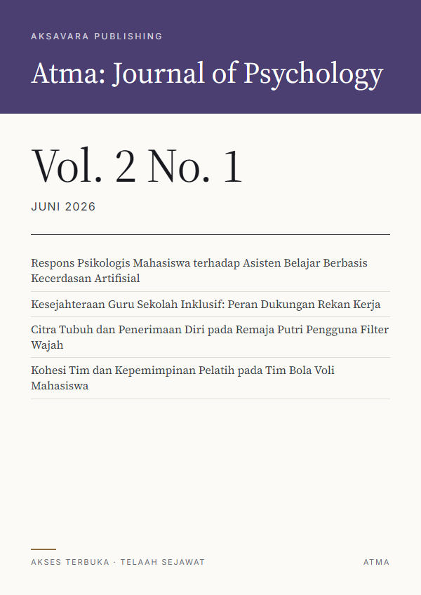 Sampul Atma: Journal of Psychology Vol. 2 No. 1